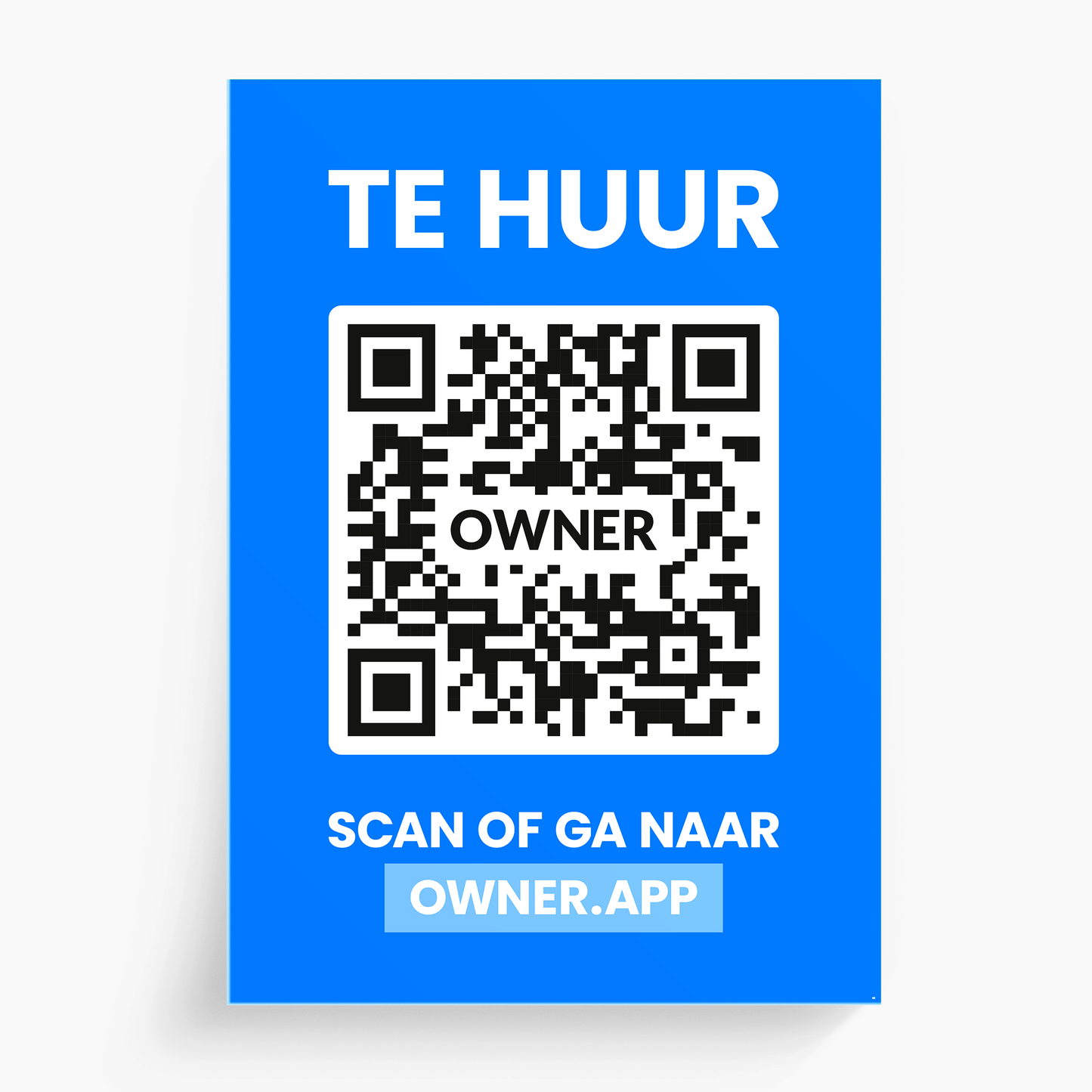 Te huur-poster